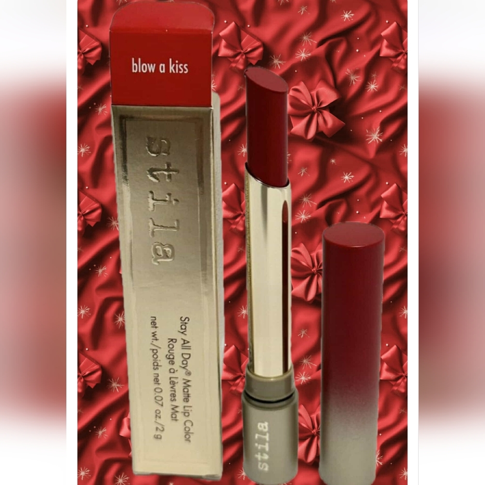 ❇️🧚‍♀️BLOW A KISS Stila SWATCHED 1X RARE Lipstick
